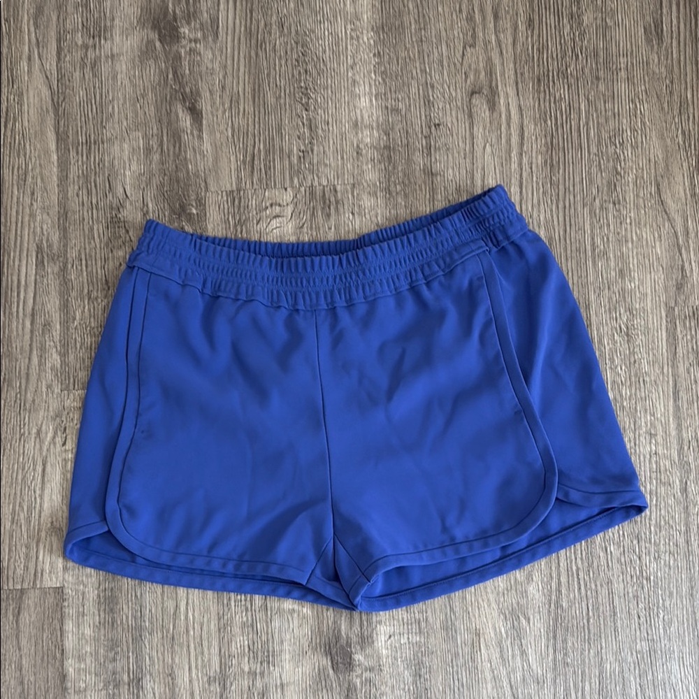 J. Crew Blue Athletic Shorts Elastic Waist Lightweight